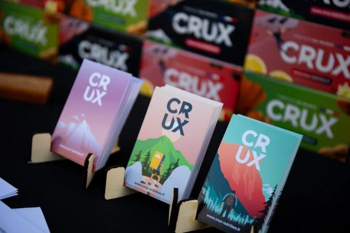 crux nutrition carte visite illustration
