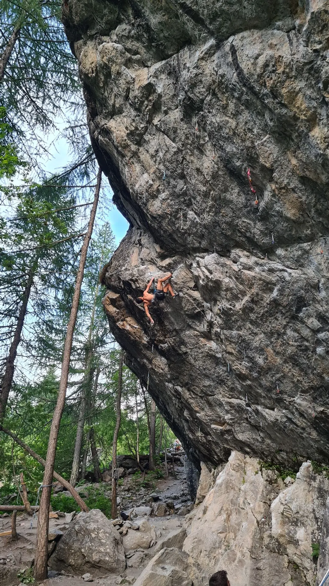 grimpeur crux entraygue