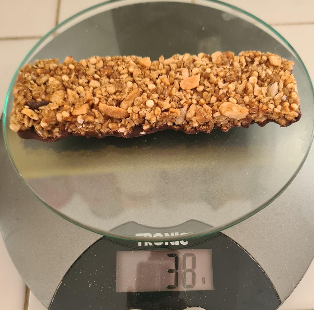 Barre protéinée noisette choco crux essai r&d