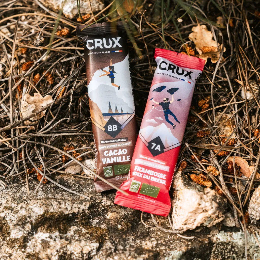 photo vtt Crux-barres énergétique cacao framboise bio naturelle.webp