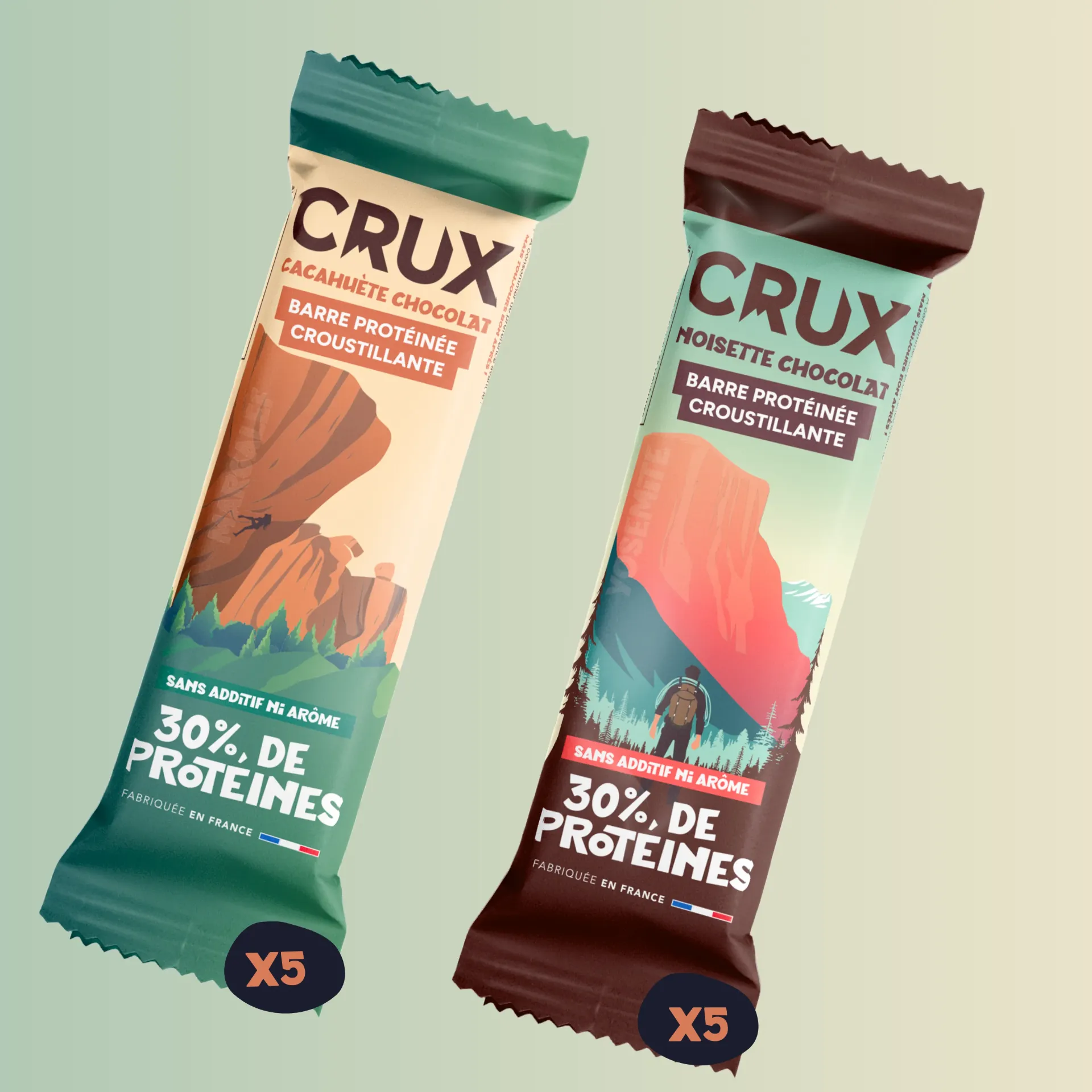[PACK_P_MX1] Pack découverte barres protéinées croustillantes noisette / cacahuète chocolat