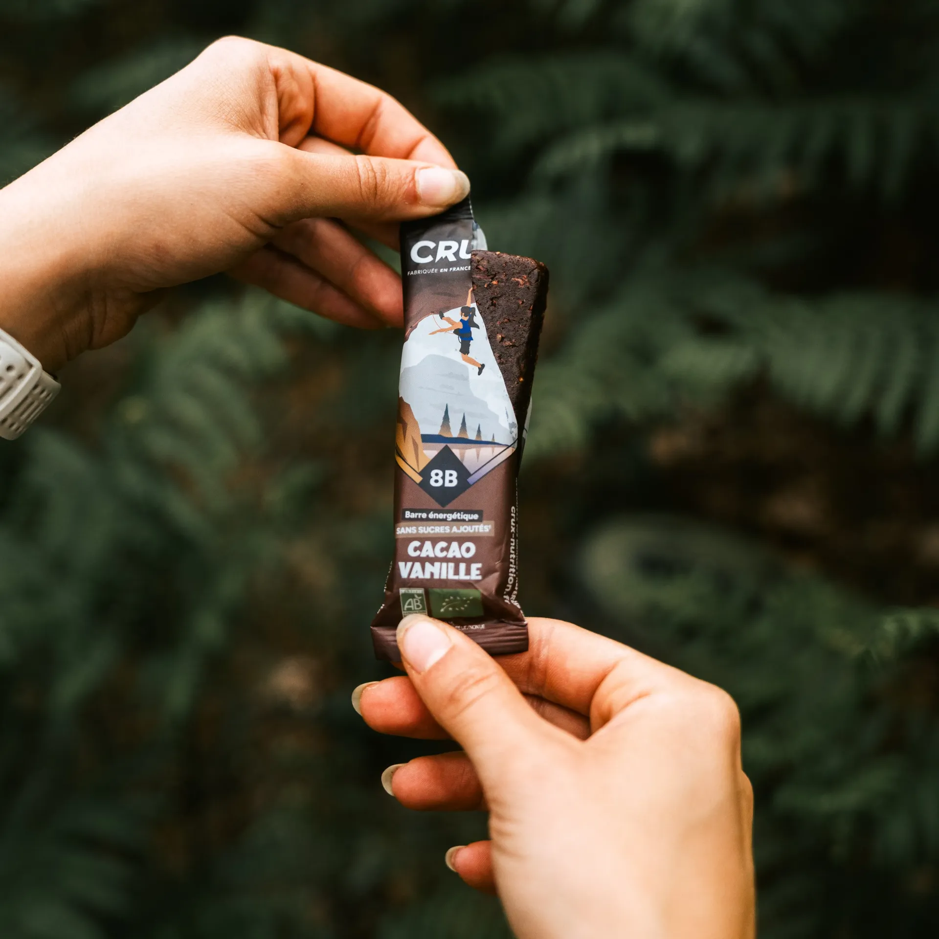 Barre énergétique bio Cacao/Vanille de Madagascar